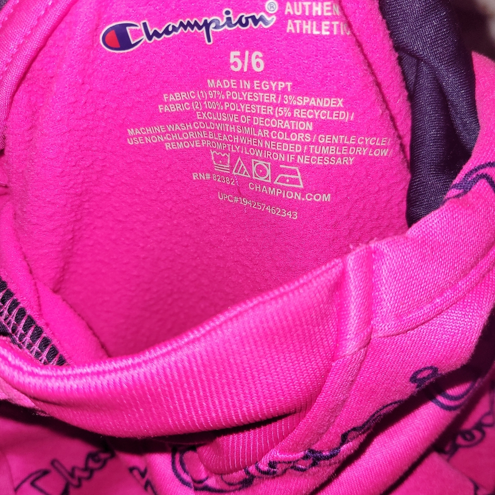 Champion Pink Athletic Hoodie With Matching Pants Size 5/6